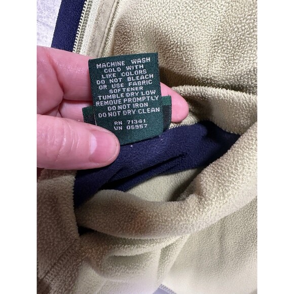 LL Bean Womens Full Zip Shell  Fleece Jacket Size Small Navy reversible - Picture 4 of 7